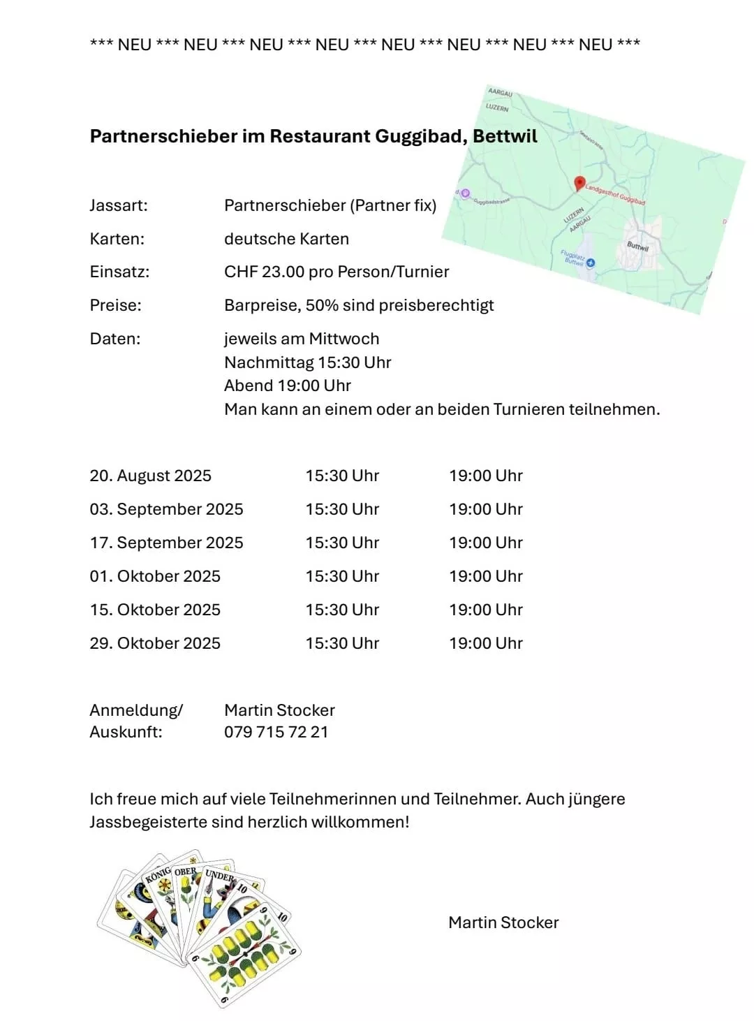 Partnerschieber im Landgasthof Guggibad