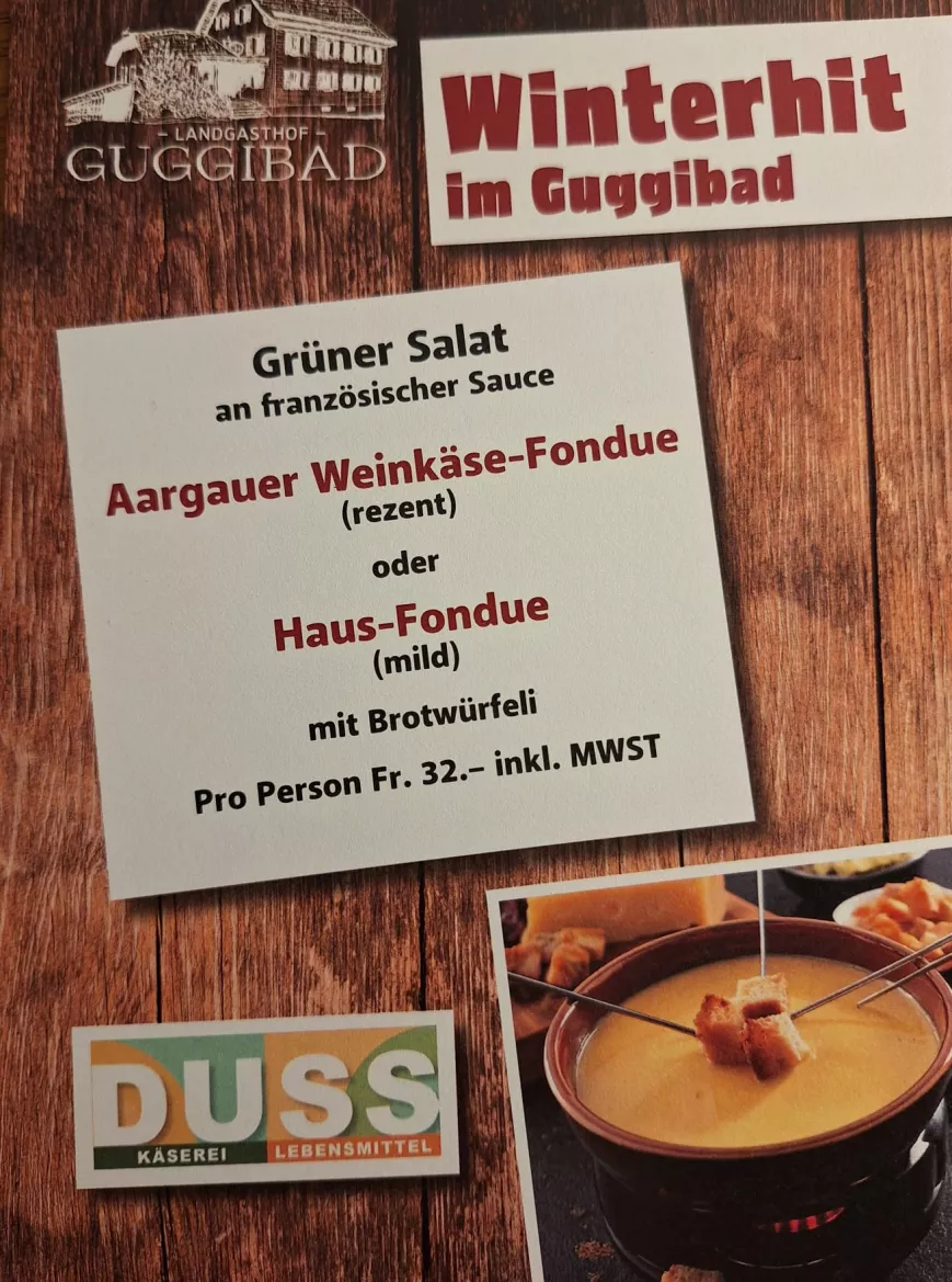 Winterhit im Guggibad: Fondue