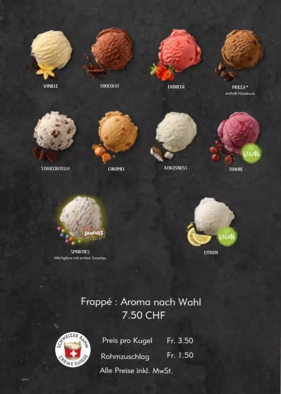 Eiskugeln nach Wahl